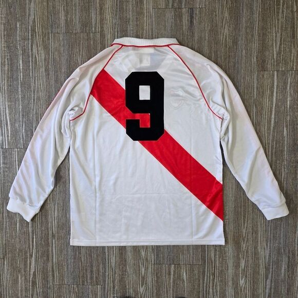 Adidas River Plate 1994 Retro Home Jersey White Red Long Sleeve Men's L IV7546 - Picture 12 of 16